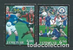 Selos: Feroe - Correo Yvert 495/6 ** Mnh Futbol