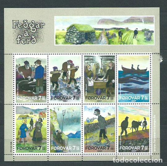 Selos: Feroe - Correo Yvert 597/604 ** Mnh