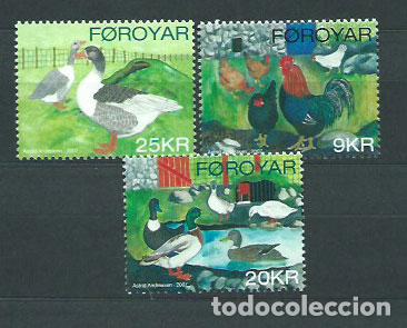 Selos: Feroe - Correo Yvert 605/7 ** Mnh Fauna Aves