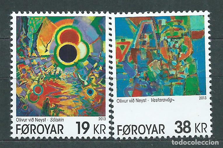 Selos: Feroe - Correo Yvert 786/87 ** Mnh Pinturas