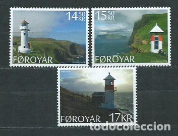 Selos: Feroe Correo Yvert 802/804 ** Mnh Faros