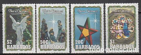 Stamps: Barbados - Correo 1990 Yvert 800/3 ** Mnh Navidad