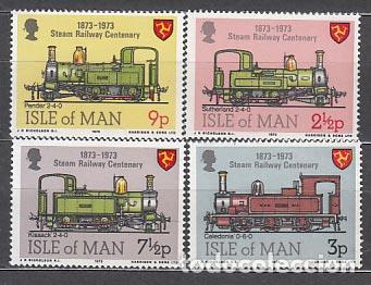 Stamps: Man - Correo 1973 Yvert 18/21 ** Mnh Trenes