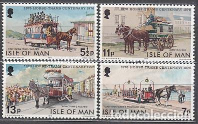 Stamps: Man - Correo 1976 Yvert 71/4 ** Mnh Transportes