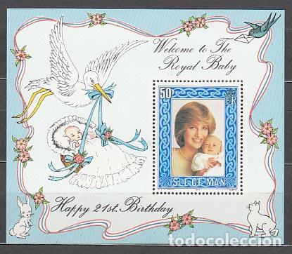 Stamps: Man - Correo 1982 Yvert 214 ** Mnh Nacimiento del principe William