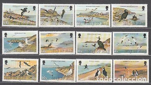 Stamps: Man - Correo 1983 Yvert 219/30 ** Mnh Fauna aves