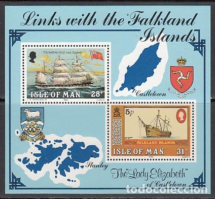 Stamps: Man - Correo 1984 Yvert 250 ** Mnh Barcos