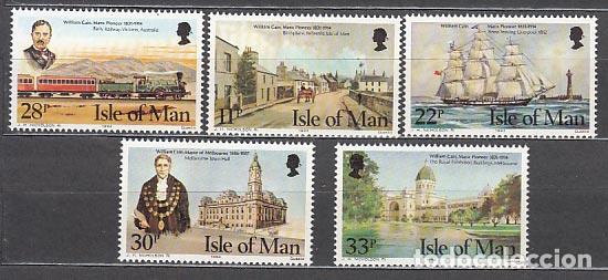 Stamps: Man - Correo 1984 Yvert 262/6 ** Mnh Homenaje William Cain