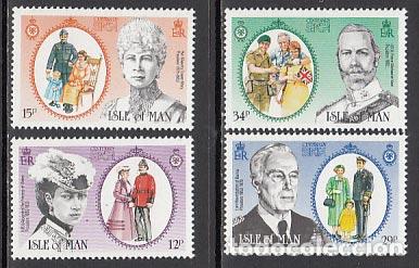 Stamps: Man - Correo 1985 Yvert 283/286 ** Mnh Familia militares