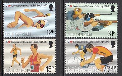 Stamps: Man - Correo 1986 Yvert 293/6 ** Mnh Deportes