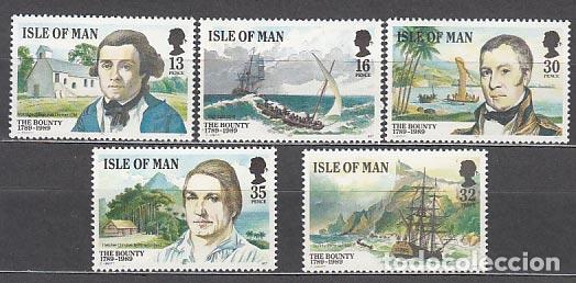 Stamps: Man - Correo 1989 Yvert 397/401 ** Mnh Centenario Bounty