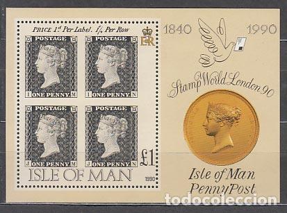Stamps: Man - Correo 1990 Yvert 465 ** Mnh Primer sello