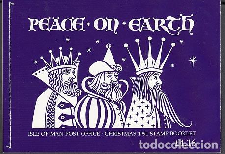 Stamps: Man - Correo 1991 Yvert 522 Carnet ** Mnh Navidad