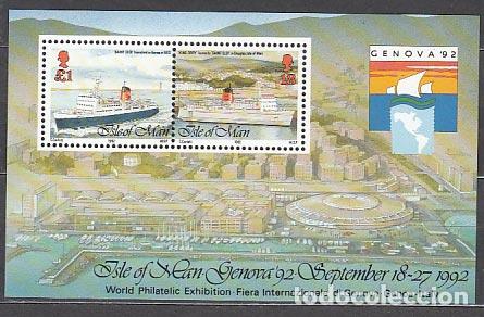 Stamps: Man - Correo 1992 Yvert 555/56 ** Mnh Barcos