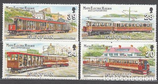 Stamps: Man - Correo 1993 Yvert 578/81 ** Mnh Tranvias