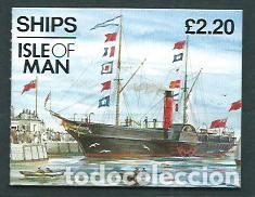 Stamps: Man - Correo 1993 Yvert 568(II) Carnet ** Mnh Barcos