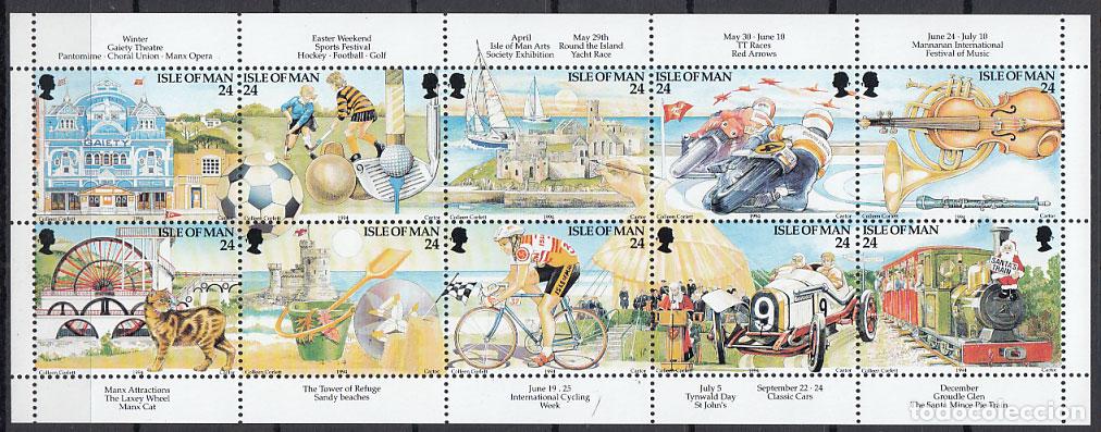 Briefmarken: Man - Correo 1994 Yvert 613/22 ** Mnh Vacaciones en Man