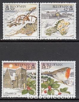 Briefmarken: Man - Correo 1995 Yvert 694/97 ** Mnh Navidad