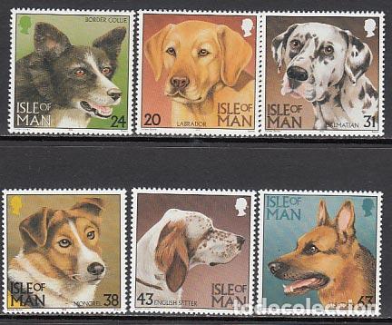 Briefmarken: Man - Correo 1996 Yvert 732/7 ** Mnh Fauna perros