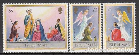 Briefmarken: Man - Correo 1997 Yvert 781/3 ** Mnh Navidad