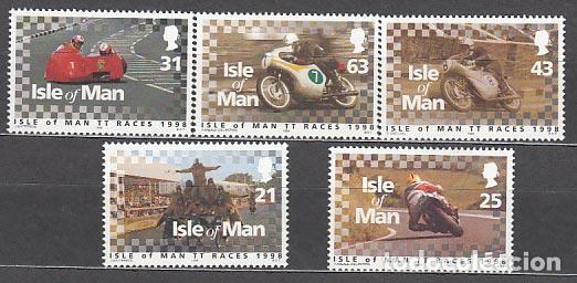 Briefmarken: Man - Correo 1998 Yvert 808/812 ** Mnh Motos
