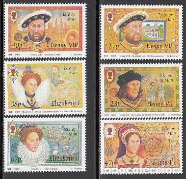 Briefmarken: Man - Correo 2003 Yvert 1097/1102 ** Mnh Casa Tudor