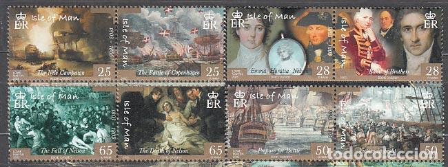 Briefmarken: Man - Correo 2005 Yvert 1212/19 ** Mnh Batalla de Trafalgar