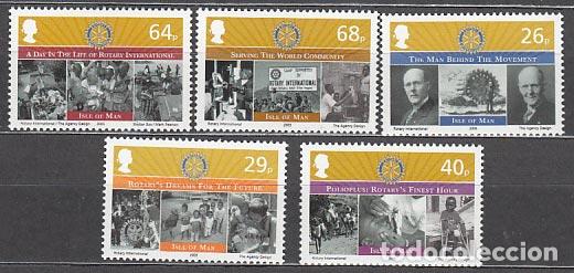 Briefmarken: Man - Correo 2005 Yvert 1247/51 ** Mnh Rotary Club
