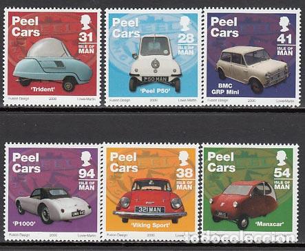 Stamps: Man - Correo 2006 Yvert 1336/41 ** Mnh Autom&oacute;viles