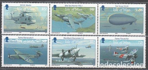 Stamps: Man - Correo 2009 Yvert 1516/1521 ** Mnh Aviones