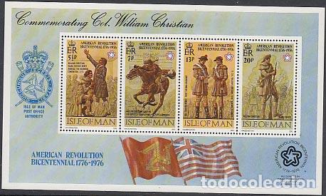 Stamps: Man - Hojas Yvert 2 ** Mnh Revoluci&oacute;n Americana