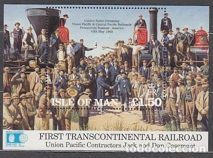 Stamps: Man - Hojas Yvert 19 ** Mnh Trenes