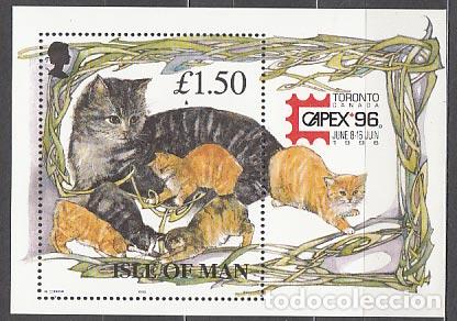Selos: Man - Hojas Yvert 29 ** Mnh Fauna gatos