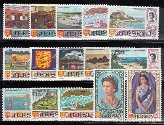 Selos: Jersey - Correo 1969 Yvert 5/19 ** Mnh Isabel II