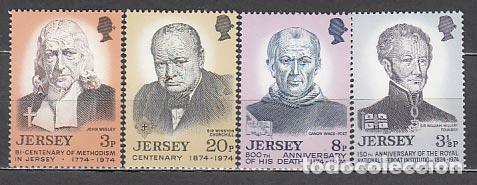 Selos: Jersey - Correo 1974 Yvert 97/100 ** Mnh Personajes