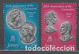 Selos: Jersey - Correo 1978 Yvert 179/80 ** Mnh Boda real