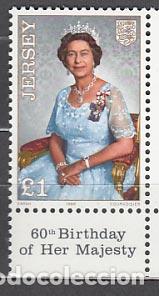 Briefmarken: Jersey - Correo 1986 Yvert 371 ** Mnh Isabel II
