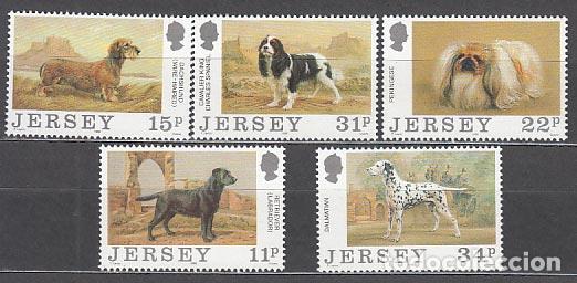 Briefmarken: Jersey - Correo 1988 Yvert 424/28 ** Mnh Fauna perros