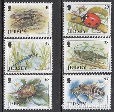 Briefmarken: Jersey - Correo 2002 Yvert 1032/37 ** Mnh Fauna insectos
