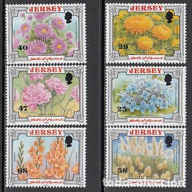 Briefmarken: Jersey - Correo 2002 Yvert 1039/44 ** Mnh Flores