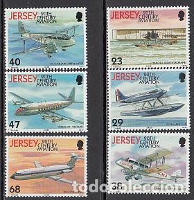 Briefmarken: Jersey - Correo 2003 Yvert 1075/80 ** Mnh aviones