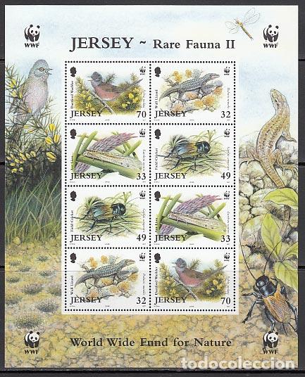 Briefmarken: Jersey - Correo 2004 Yvert 1170/3 mini hoja ** Mnh Fauna
