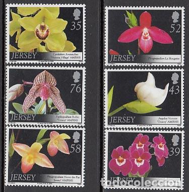 Briefmarken: Jersey - Correo 2008 Yvert 1406/11 ** Mnh Flores
