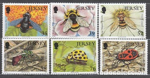 Briefmarken: Jersey - Correo 2008 Yvert 1427/32 ** Mnh Fauna insectos
