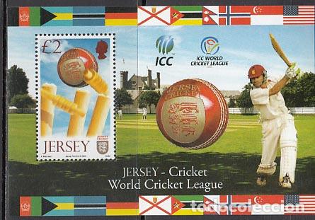 Briefmarken: Jersey - Hojas Yvert 85 ** Mnh Deportes criket