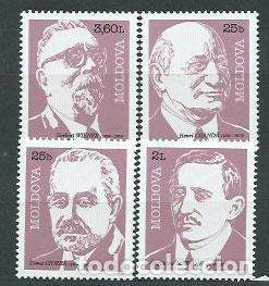 Briefmarken: Moldavia - Correo Yvert 303/6 ** Mnh Personajes