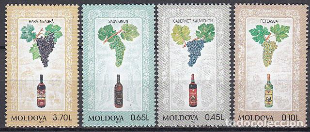 Stamps: Moldavia - Correo Yvert 189/92 ** Mnh Vinos Moldavos
