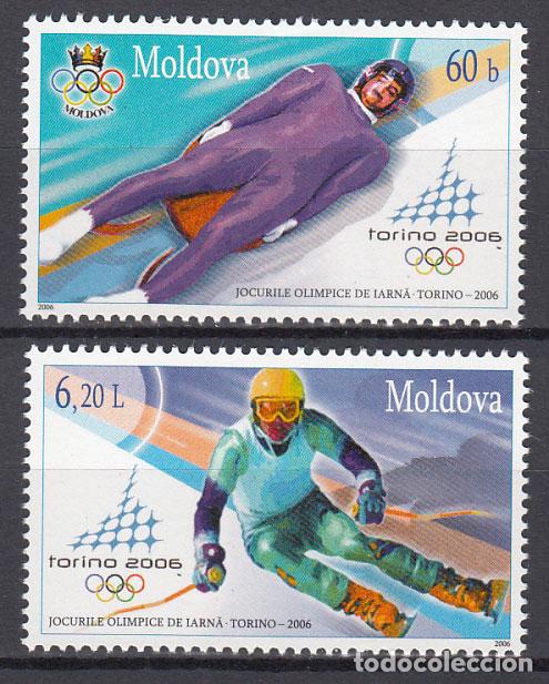 Stamps: Moldavia - Correo Yvert 461/62 ** Mnh Juegos Olimpicos en Turin - Deportes