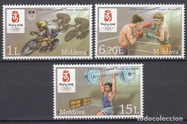 Briefmarken: Moldavia - Correo Yvert 530/32 ** Mnh Juegos Olimpicos de Verano en Pekin - Depo