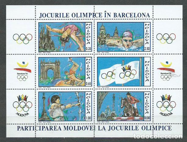 Briefmarken: Moldavia - Hojas Yvert 1 ** Mnh Juegos Olimpicos de Barcelona